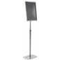 Silver 18 x 24 Poster Frame Pedestal Extends to 75.5"h
