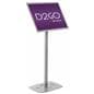 Silver 18 x 24 Poster Frame Pedestal Displays Signage