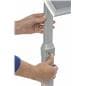 Silver 18 x 24 Poster Frame Pedestal with Easy Adjustments