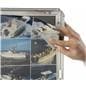 Silver 18 x 24 Poster Frame Pedestal with Snap Open Frame