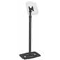 Height Adjustable Black Magazine Holder Rack