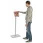 Silver Magazine Holder Rack with Acrylic Pocket
