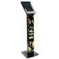 Magnetic stand graphics for Navigator ADA series tablet displays applied to base