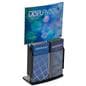 Convex Sign Holder & Brochure Display with Black Base