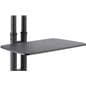 Black Teleconferencing TV Stand with 28 in Wide AV Shelf