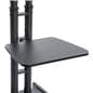 Black Portable TV Rack Includes Travel Case