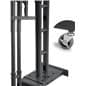 Black Portable TV Rack Includes Travel Case