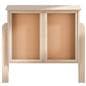 Free standing outdoor bulletin board showcasing the cabinets empty 