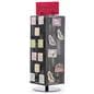 Countertop Pegboard Display with Black Hooks - Magnetic