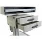 Medical Computer Workstation, Plastic Drawers