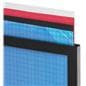 Black 22" x 69" Poster Stand with Powder-Coated Finish