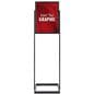 Poster display stand with easy loading design