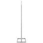 Silver 18" x 24" poster display stand with slim profile