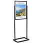 Poster stand with stable base