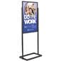 Poster display stand with stable base