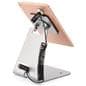 Magnetic tablet stand with coiled cable lock 