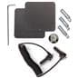 Magnetic tablet kiosk stand with assembly tools