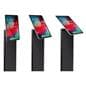 Magnetic tablet kiosk stand with adjustable screen mount