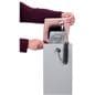 Magnetic tablet kiosk stand with dual ended locking cable 