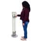 Magnetic tablet kiosk stand with one slot plate