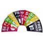 Digital solvent printed custom prize wheel graphics for PWMICROMIN 