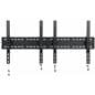 2-Monitor Wall Portrait TV Bracket with Pull Release Arms