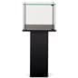 Pedestal showcase with lockable doors
