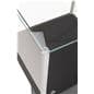 Pedestal showcase with tempered glass