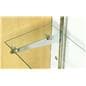 Maple Melamine Store Display Case With Hidden Storage Area