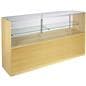 Glass Display Case With Maple Melamine Finish