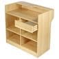 Cash Register Stand: 48"W Ledgetop Design - Maple Melamine