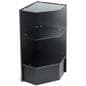 Corner Display Unit: Black Melamine