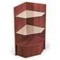 cherry corner cash wrap with adjustable shelves