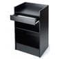 Cash Wrap Counters 24"w Black Melamine