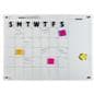 Dry erase marker board calendar with coated surface