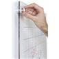 Easy-mounting dry erase whiteboard with custom graphics