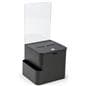 Black Ballot Box with Sign Holder