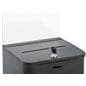Black Ballot Box with Sign Holder