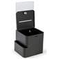 Black Ballot Box with Sign Holder