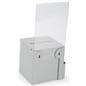 Silver Ballot Box with Sign Holder