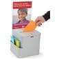 Silver Ballot Box with Sign Holder