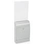Silver Wall Mount Document Box with Lockable Door