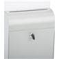 Silver Wall Mount Document Box with Lockable Door