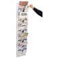 This mesh wall magazine rack with a mounting design