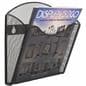 Mesh Brochure Holder for Wall w/ Dividers