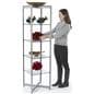 Aluminum & Tempered Glass Tower Shelves