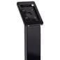 Black locking iPad tablet floor stand with aluminum construction 