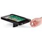 Black locking wall mount iPad enclosure with set of two keys