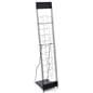 Black Magazine Rack with Wire Pockets