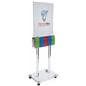 Display Stand w/ Caster Wheels; 5 Pockets On Each Side